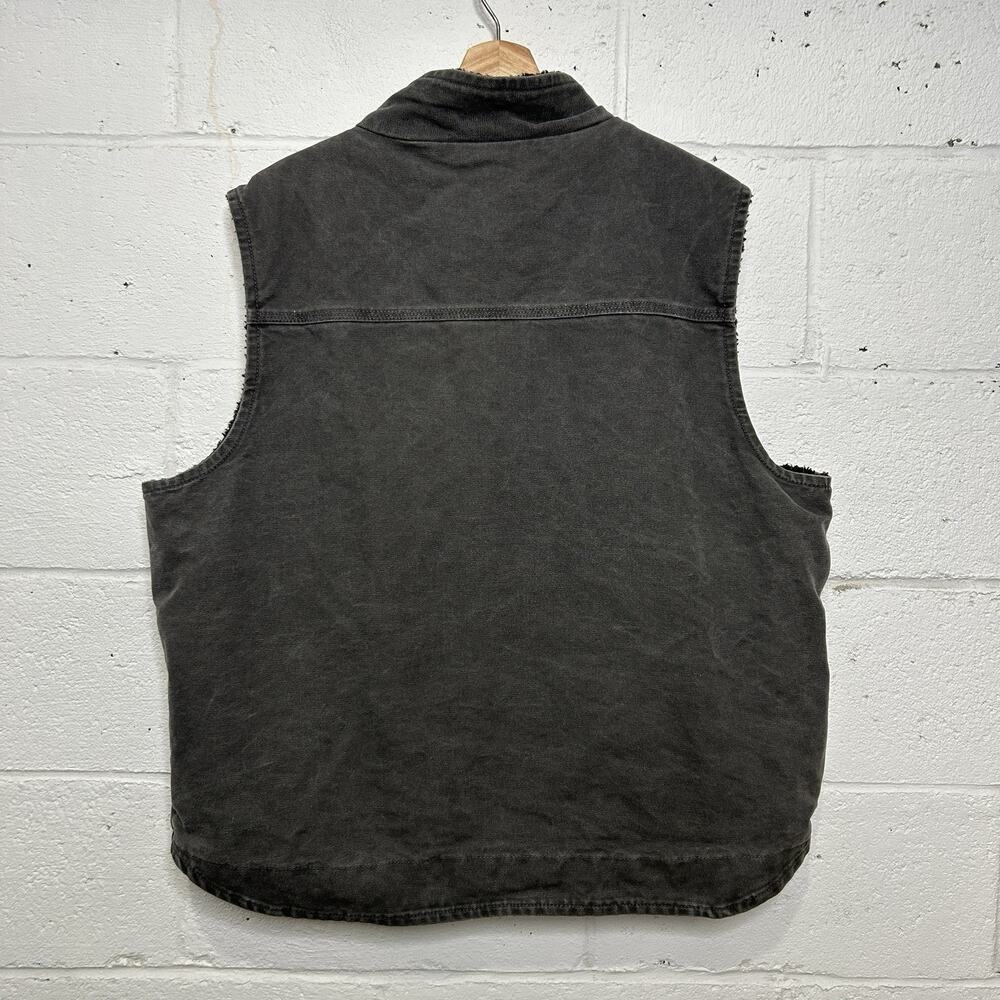 Carhartt Sandstone Sherpa-Lined Vest “Gravel” V33 GVL - Picture 2 of 11